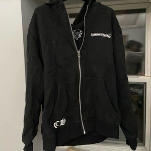 Chrome heart Zipped Hoodie